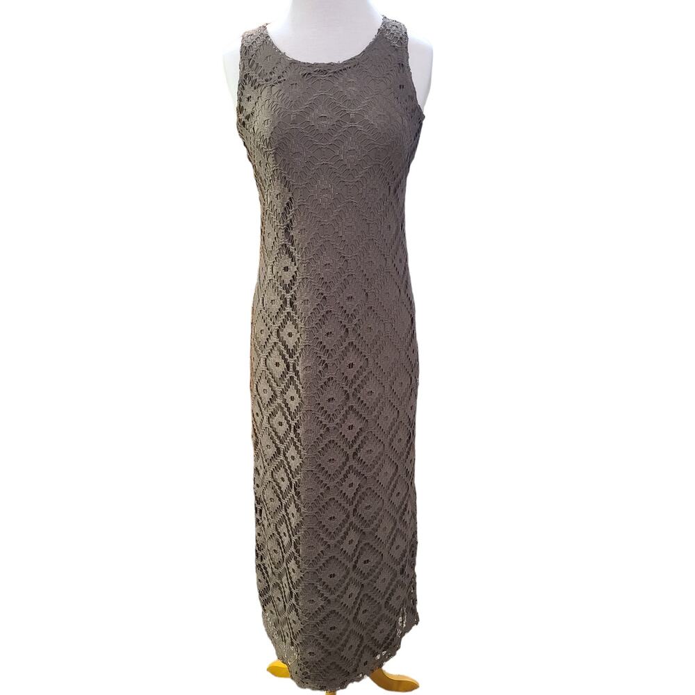 Chico's crochet overlay maxi dress size 0 (XS)